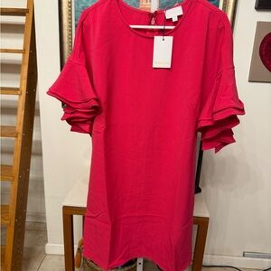 Sugarlips Bold Pink Ruffle Sleeve Men's Tee